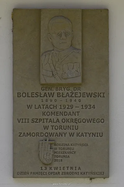 Tablica pamiątkowa Bolesława Błażejewskiego 