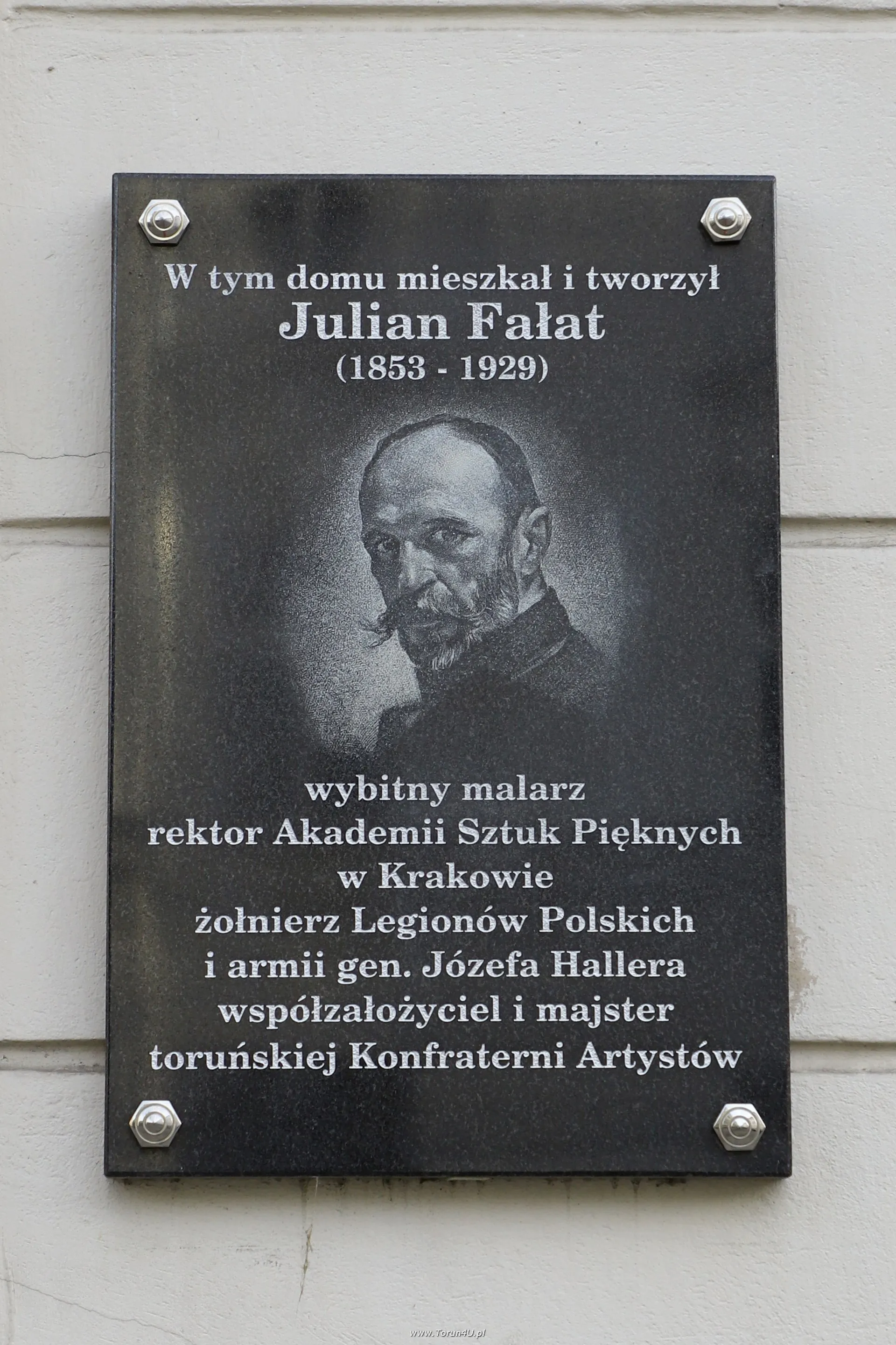 Tablica pamiątkowa Juliana Fałata
