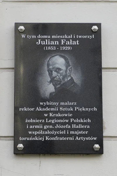 Tablica pamiątkowa Juliana Fałata