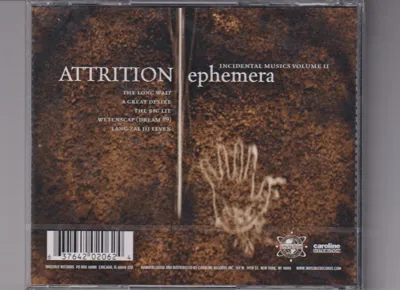 Attrition – Ephemera [CD] - zdjęcie 2